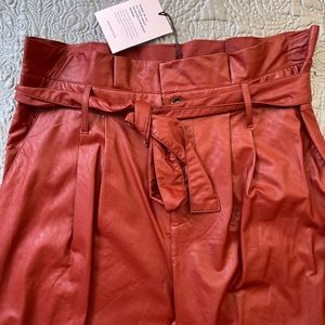 NWT High Waist Vegan Leather Pants